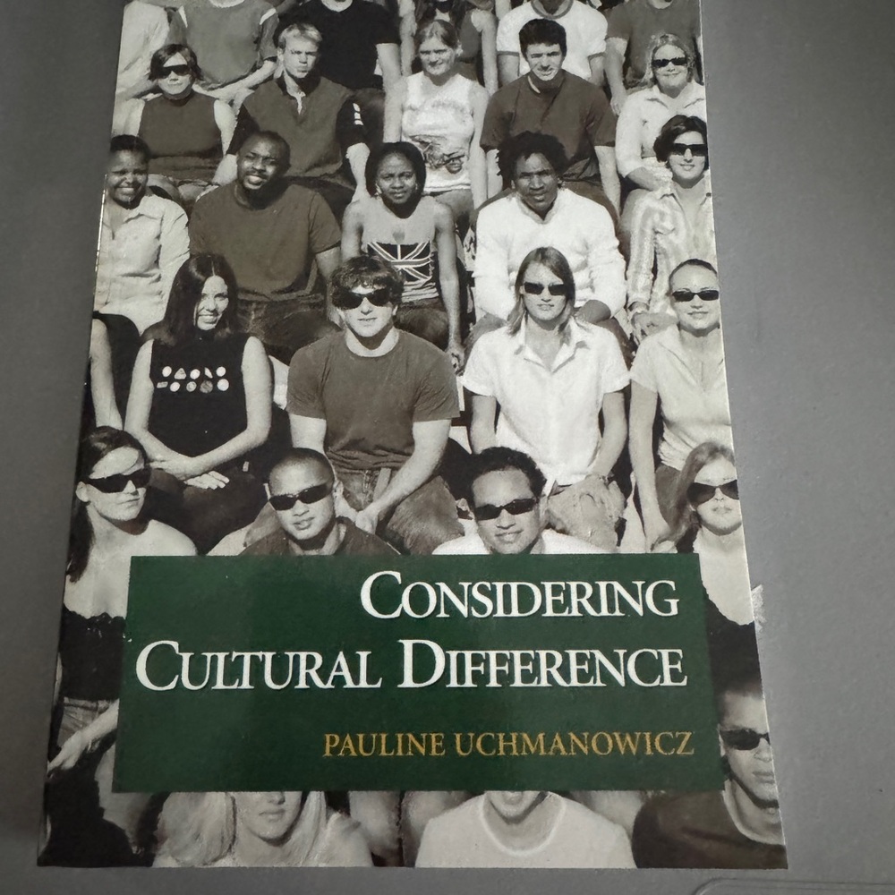 Considering Cultural Difference Book